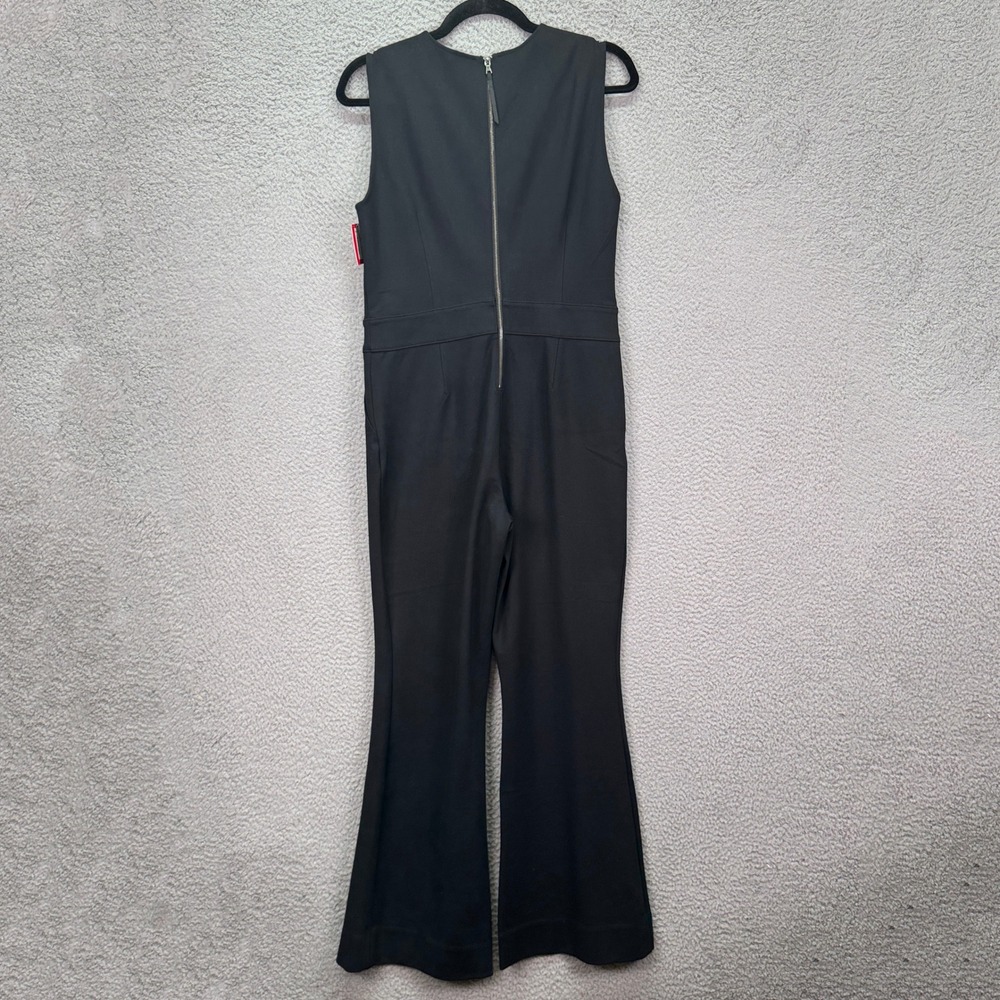 Spanx Jumpsuit Womens M Petite Black The Perfect‎ Sleeveless Wide Leg Comfort - Picture 2 of 16